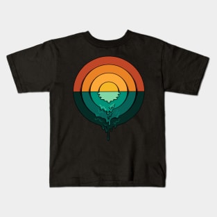 circle landscape Kids T-Shirt